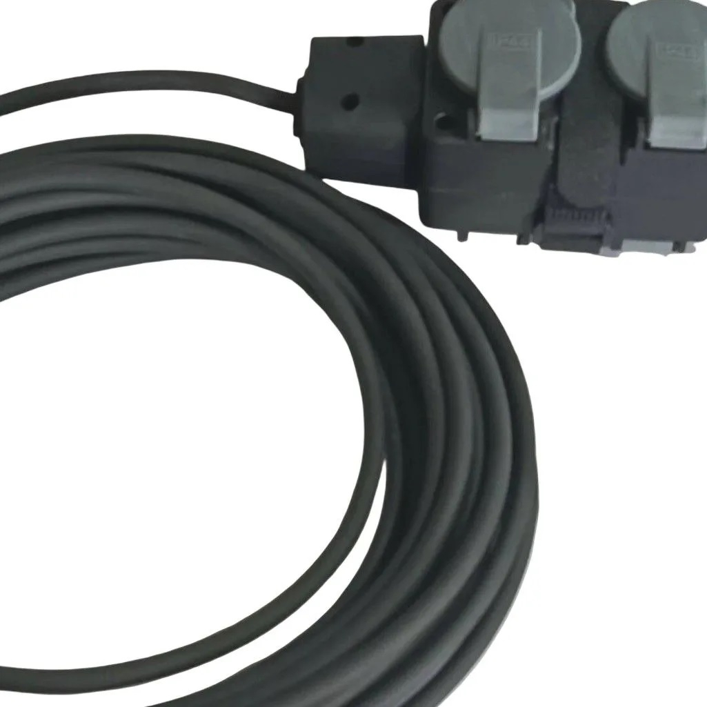 Удлинитель силовой Торэлектро Вольтпром ВП535 КГ, с заземлением, 4 розетки, 20 м, 4 кВт, на колодке