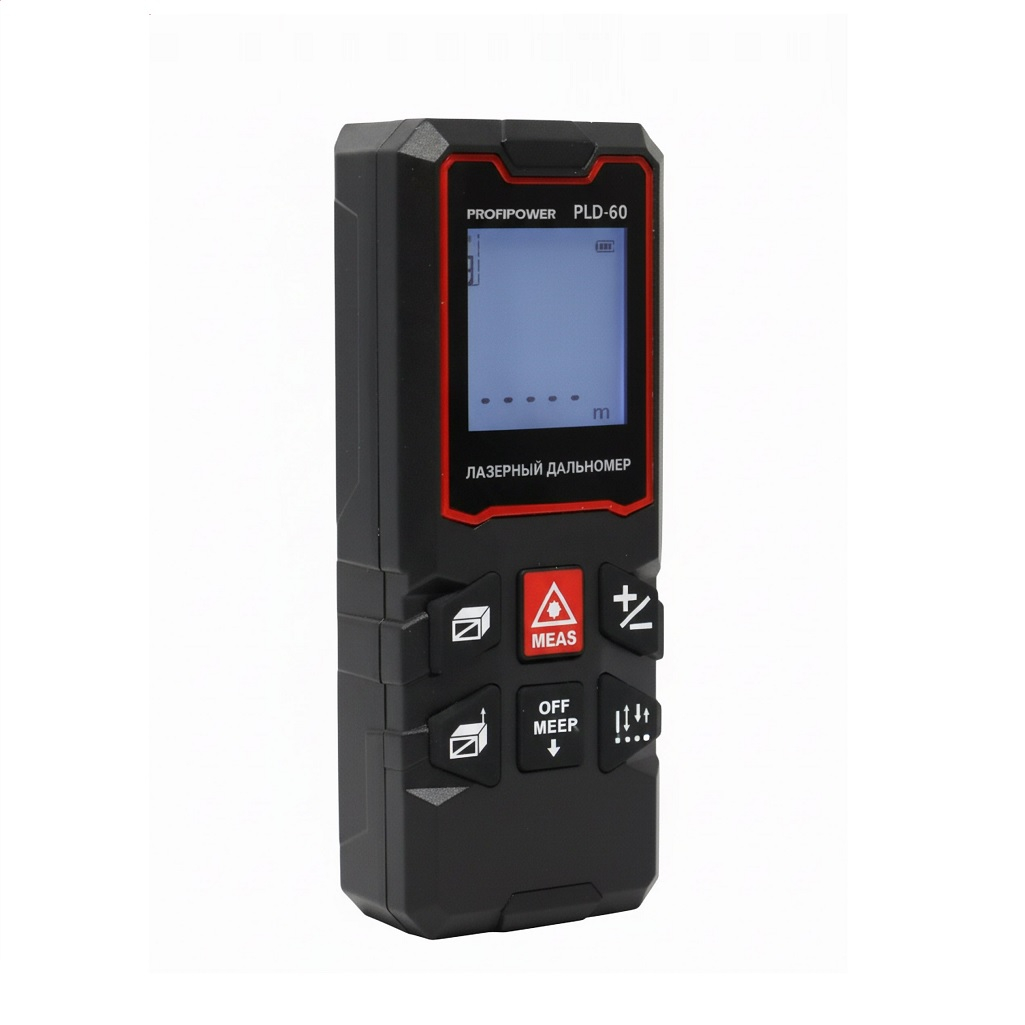 Дальномер лазерный Profipower PLD-60, E0268, электронный, до 60 м