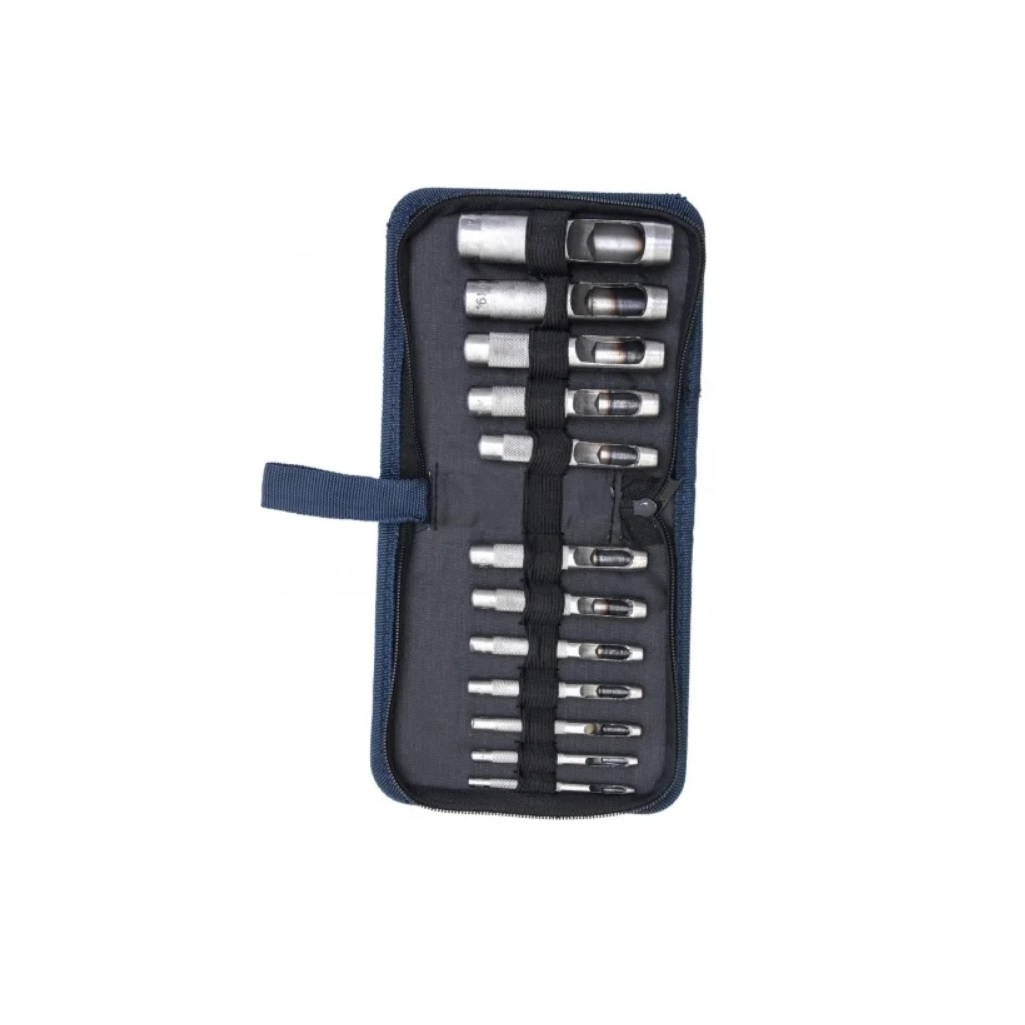 Набор пробойников для кожи Сибртех 18312, 12 штук, 3-19 мм, закаленная сталь