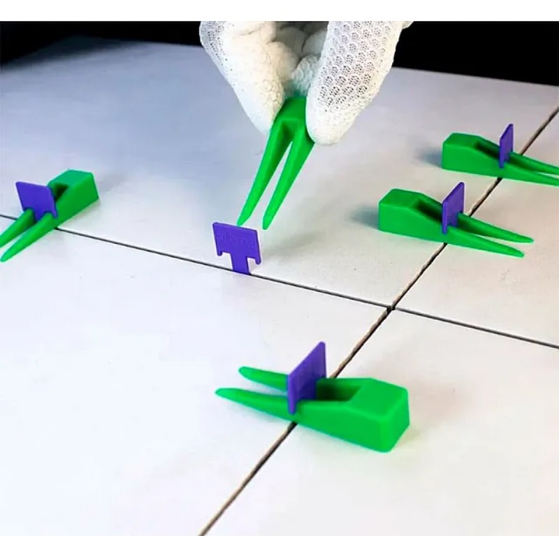 Система выравнивания плитки Decor 339-2050, Клин для зажимов Флажок и Кольцо, 4-14 мм, в упаковке 50 штук