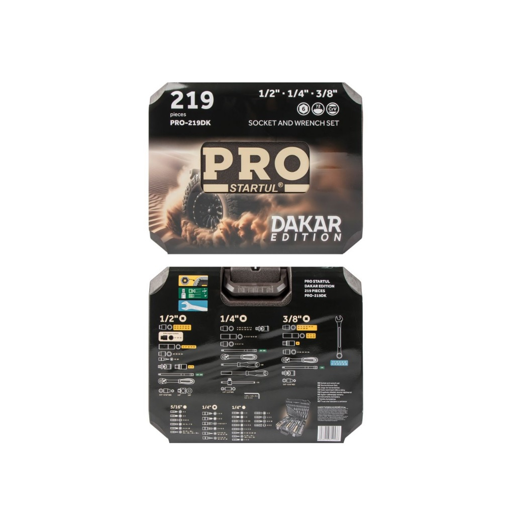 Набор головок и ключей PRO Startul DAKAR PRO-219DK, 219 предметов