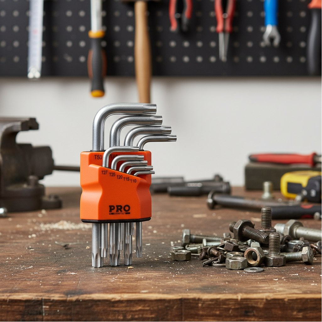 Набор ключей Startul Pro-87209 Torx, короткие, хромоникелевое покрытие, в упаковке 9 штук