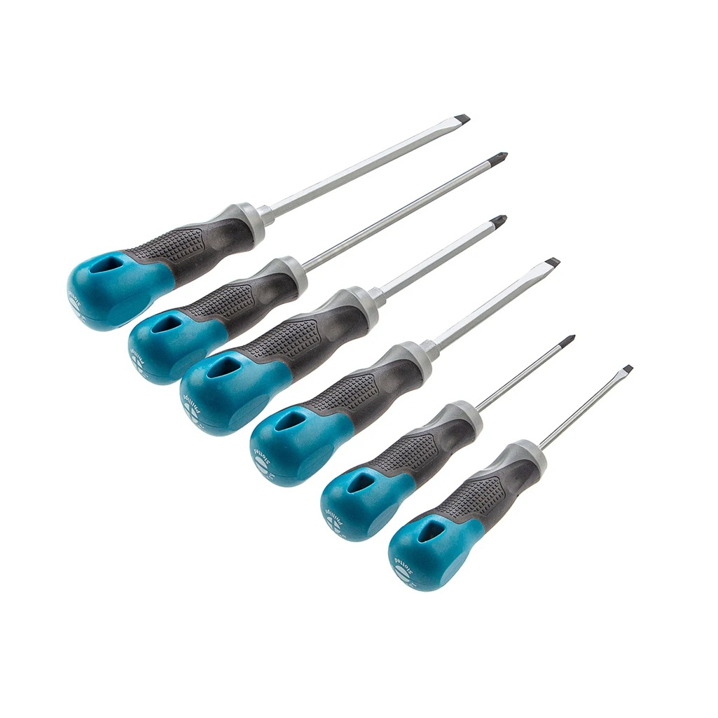 Набор отверток GROSS 12164, трехкомпонентная рукоятка, 6 предметов 
