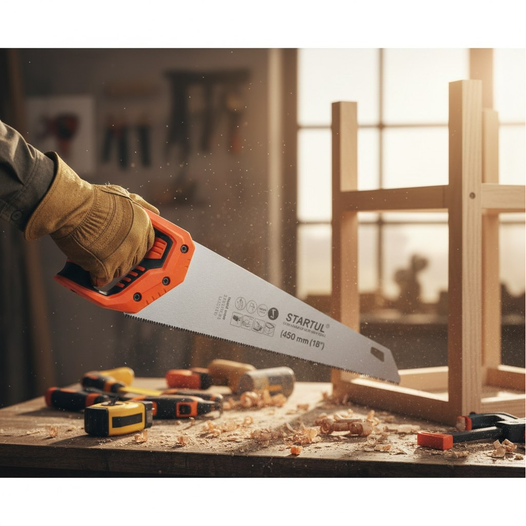 Ножовка по дереву Startul Standart ST4242-45, длина 450 мм, 7TPI