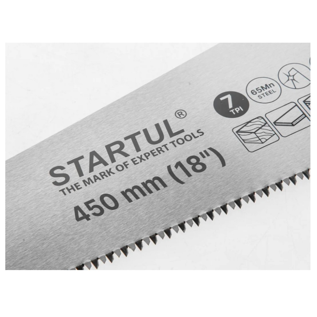 Ножовка по дереву Startul Standart ST4242-45, длина 450 мм, 7TPI