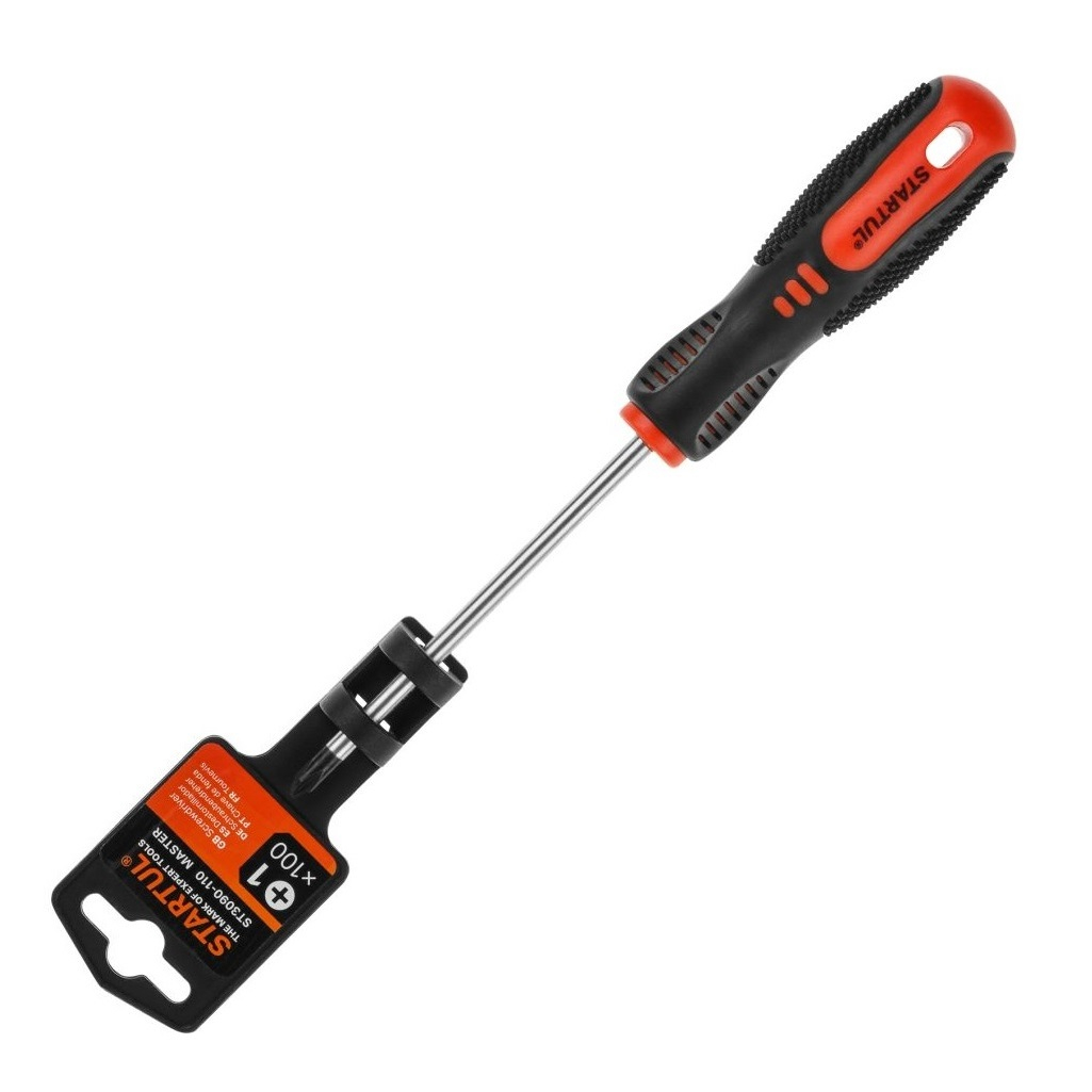 Отвертка крестовая Startul Master ST3090-110, PH1х100 мм, двухкомпонентная рукоятка