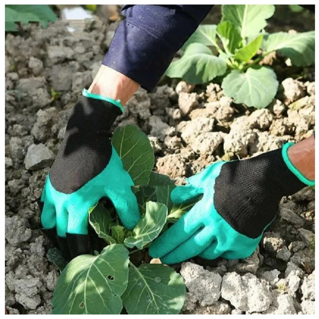 Перчатки землекопа Palisad 67748, садово-строительные, с когтями