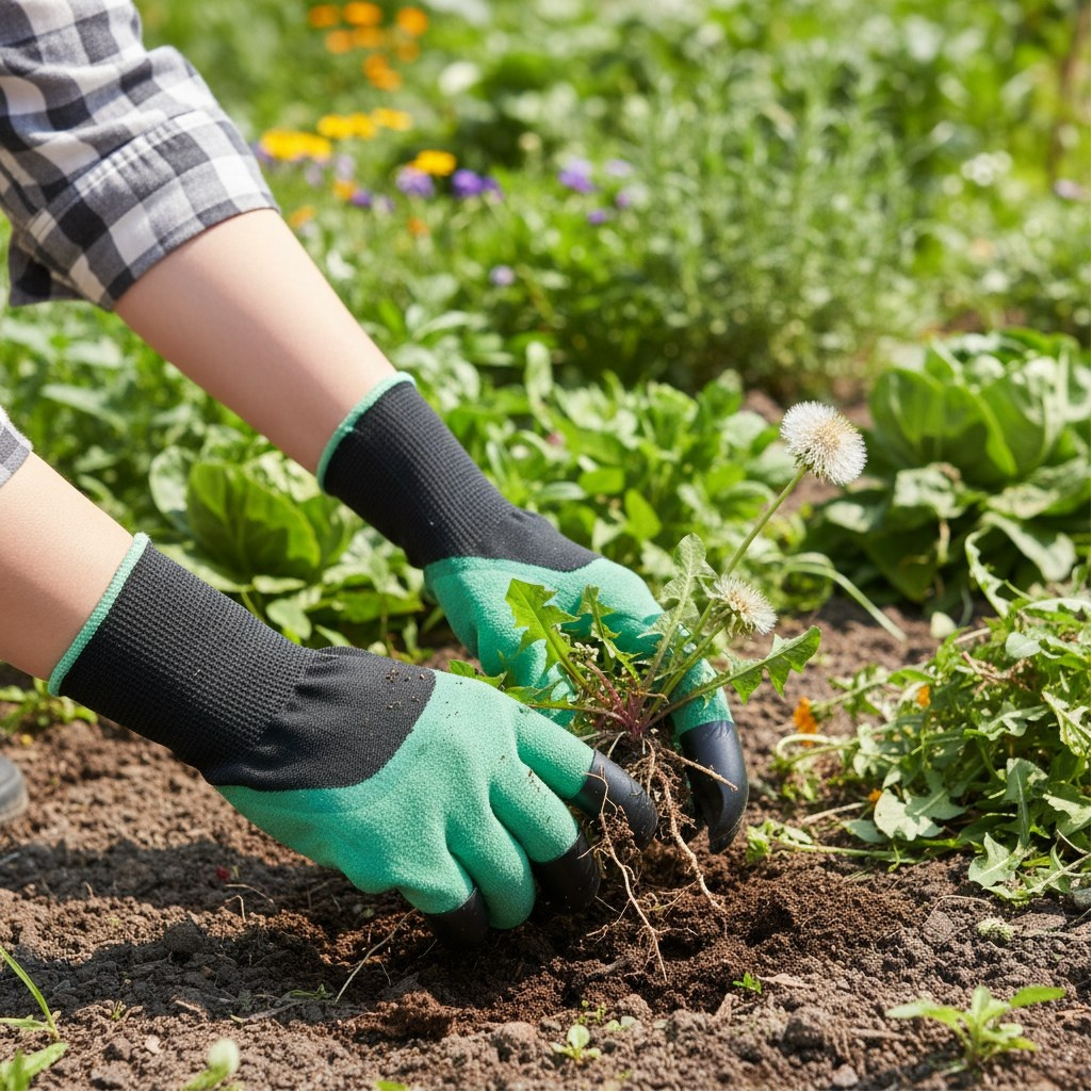 Перчатки землекопа Palisad 67748, садово-строительные, с когтями