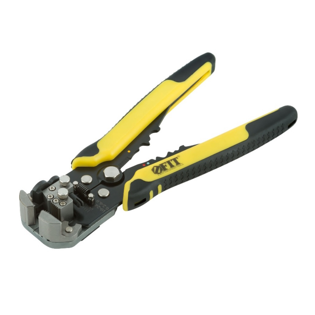 Клещи - автомат для зачистки изоляции FIT 60031, регулируемый диаметр 0.2-6.0 мм, 205 мм 