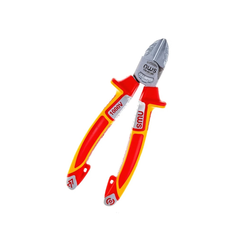 Бокорезы диэлектрические NWS 145 мм, 134-49-VDE-145, хромированные, с рукоятками SoftGripp 