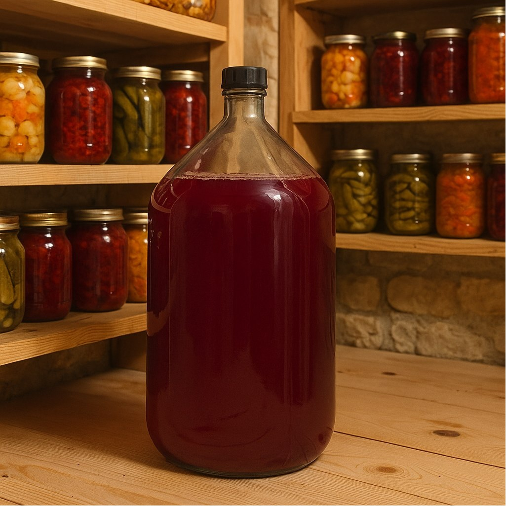 Бутыль винная Казак ТО 58, с крышкой, стеклянная, прозрачная, 20 л