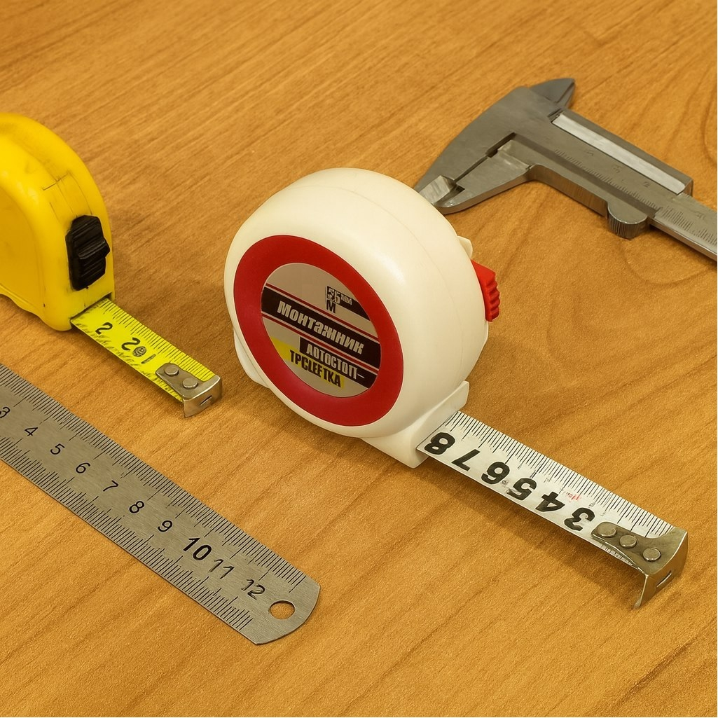 Рулетка Монтажник 604725, с долговечным механизмом автостоп-трещетка, 7.5м х 25 мм