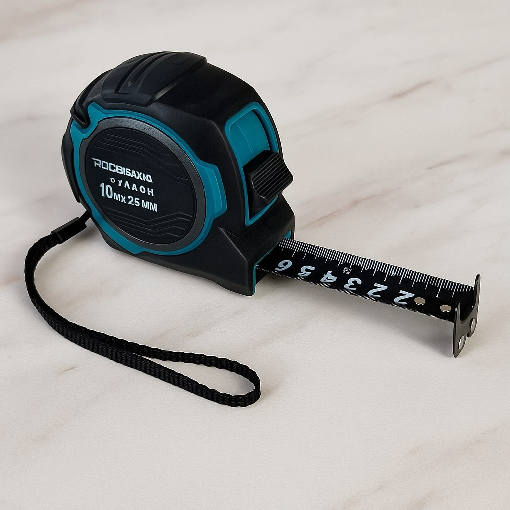 Рулетка двусторонняя Росомаха Эталон 604925, с устойчивой лентой и магнитом, 10 м х 25 мм