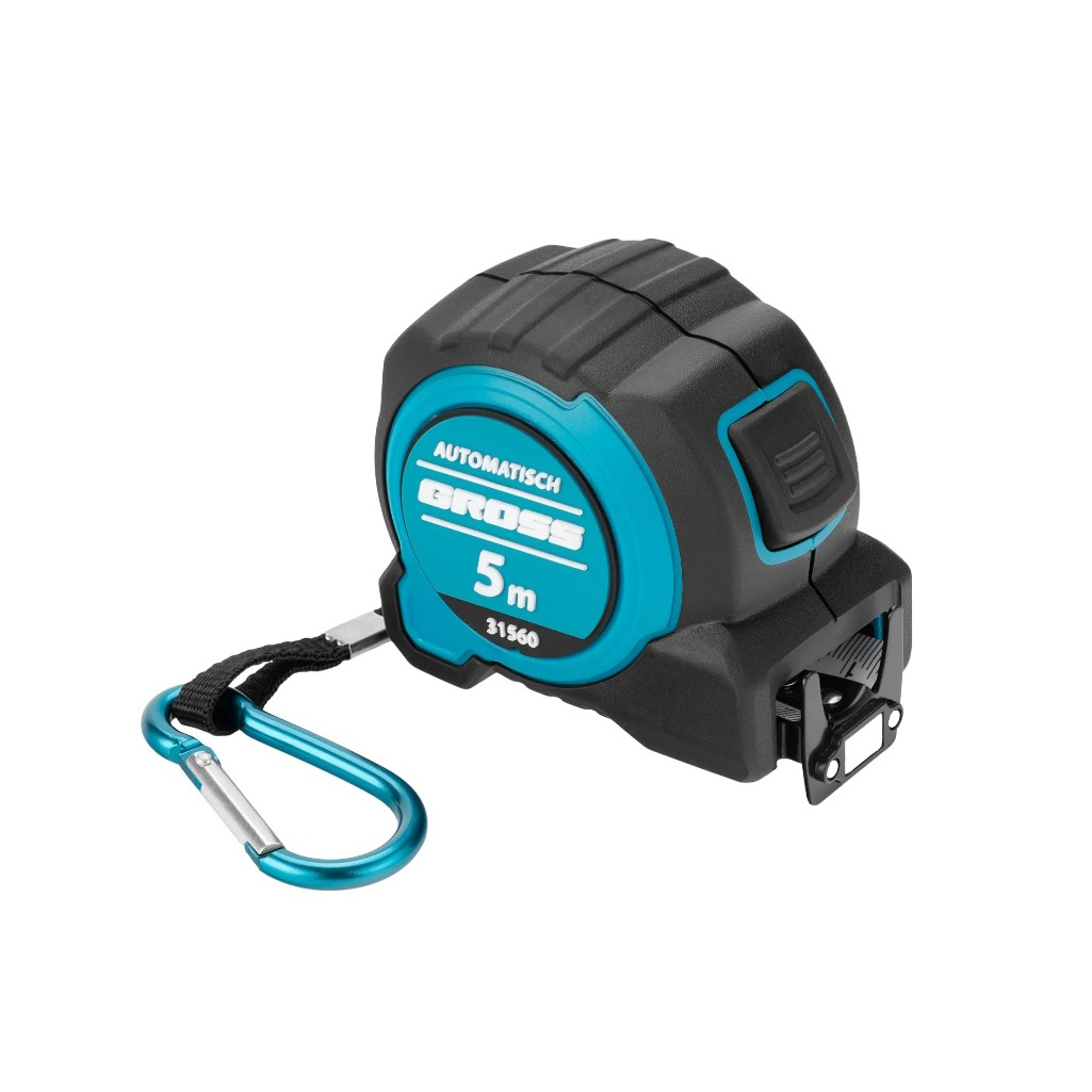 Рулетка Gross 31560, нейлон, магнит, двусторонняя разметка, антиизлом, 5 м х 32 мм