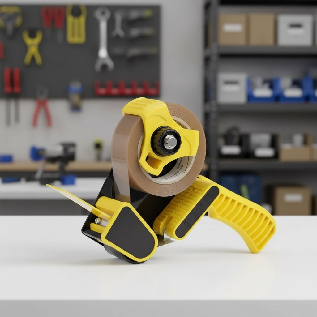 Диспенсер Stayer Maxiline 12017 для клеящих лент, двухкомпонентная рукоятка, ширина 50 мм