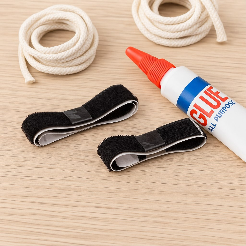 Лента-липучка  Сила притяжения THL72-07 ПВХ, самоклеящаяся, черная, 19 х 460 мм