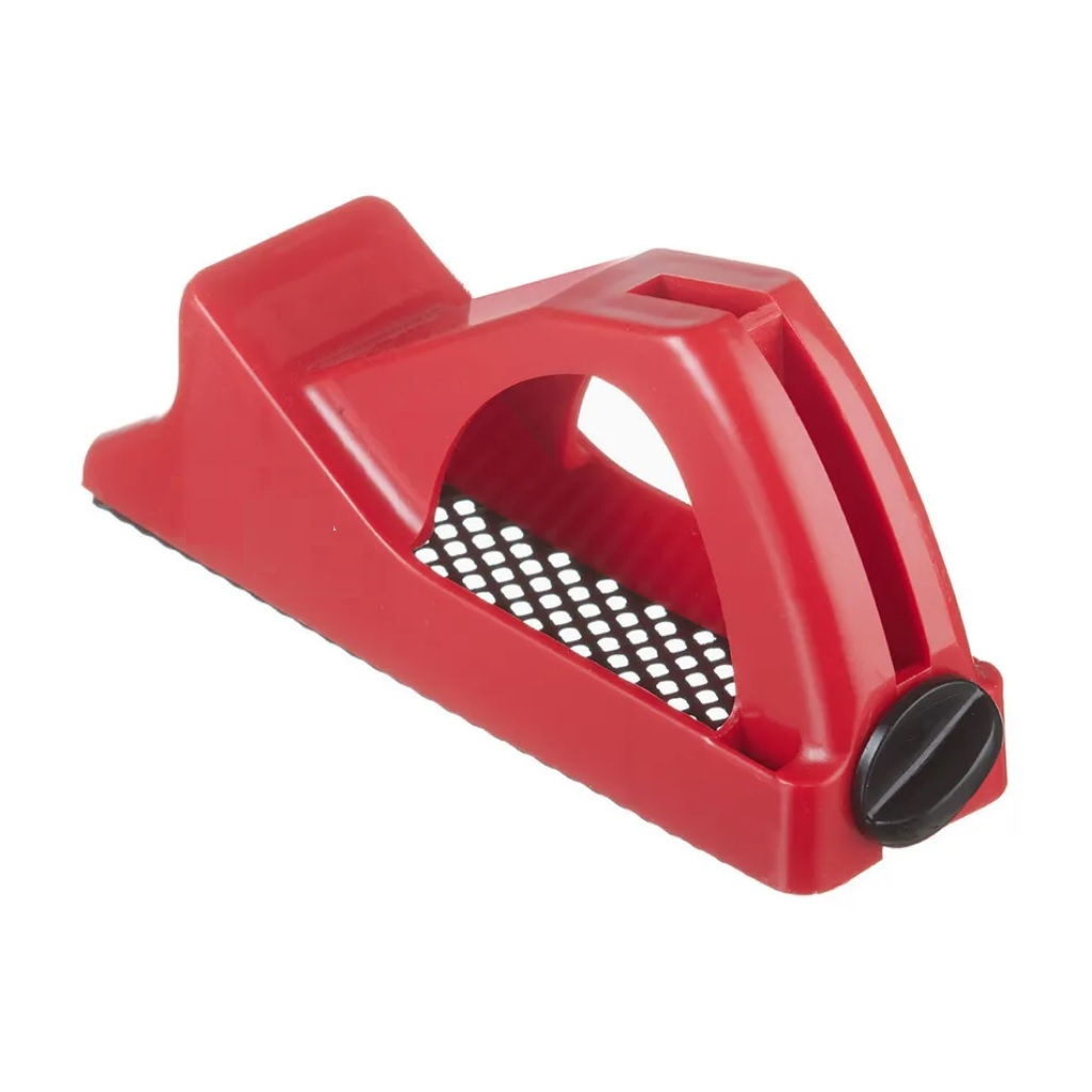 Рубанок обдирочный по гипсокартону Toolberg 3305002, 40х140 мм, пластик, сталь, цвет красный