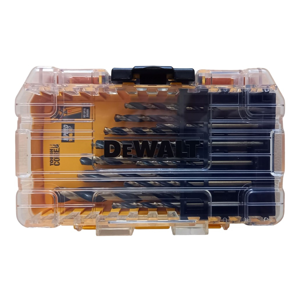Набор сверл по металлу DeWalt BLACK&GOLD DT70728POS-QZ, спиральные, трехгранный хвостовик, в упаковке 19 штук