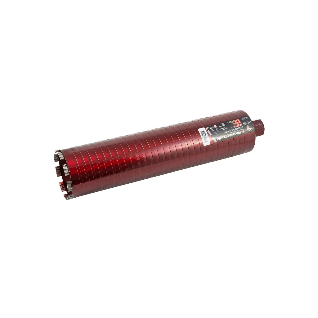 Сверло алмазное по бетону DIAM Extra Line Titan HIT 313039, 112х450х9х1 1/4UNC, сегментное, сухое сверление
