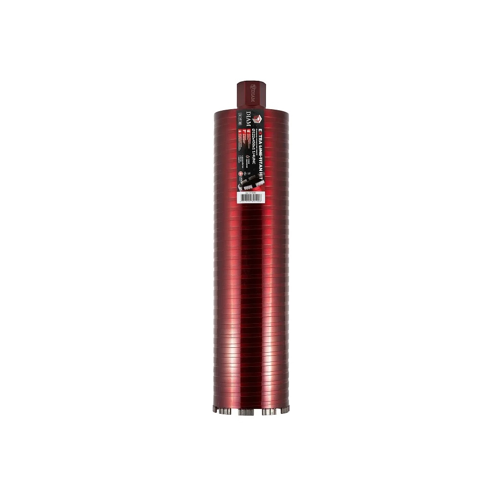 Сверло алмазное по бетону DIAM Extra Line Titan HIT 313040, 122х450х10х1 1/4UNC, сегментное, сухое сверление