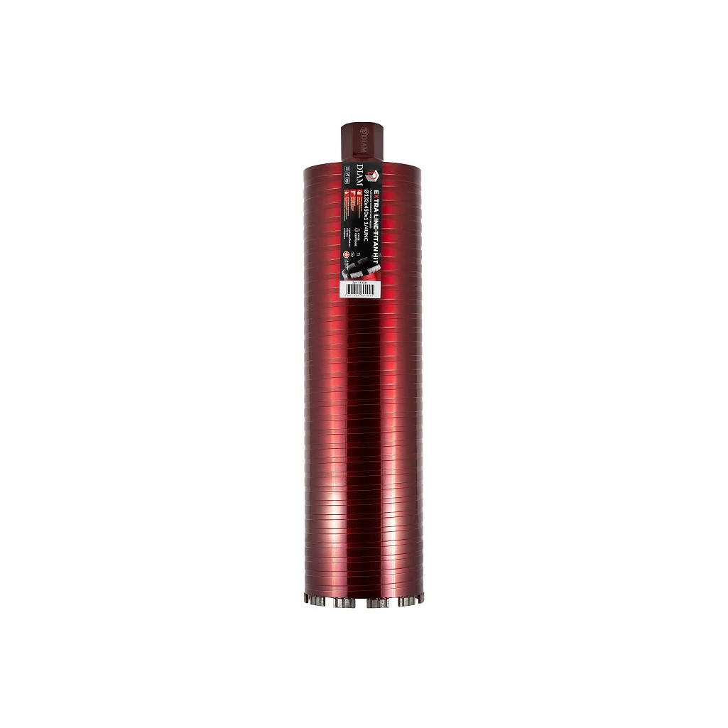 Сверло алмазное по бетону DIAM Extra Line Titan HIT 313041, 132х450х11х1 1/4UNC, сегментное, сухое сверление