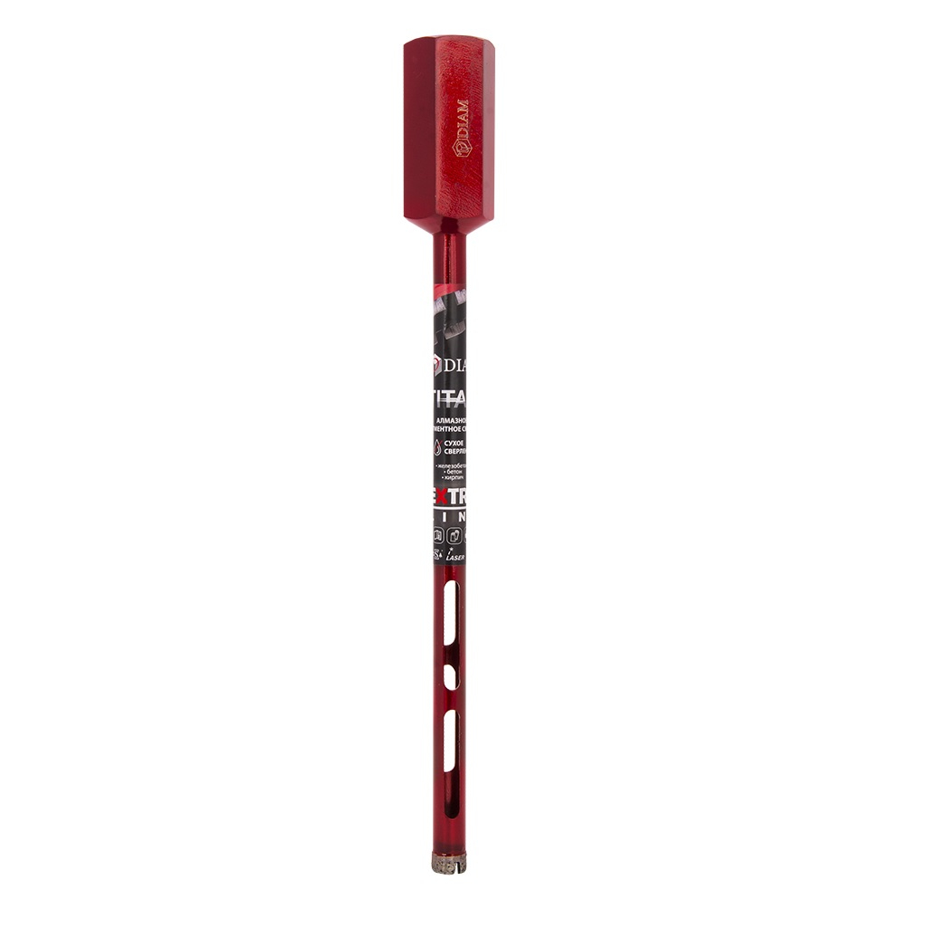 Сверло алмазное по бетону DIAM Extra Line Titan HIT 313018, 18х300х1х1 1/4UNC, сегментное, сухое сверление