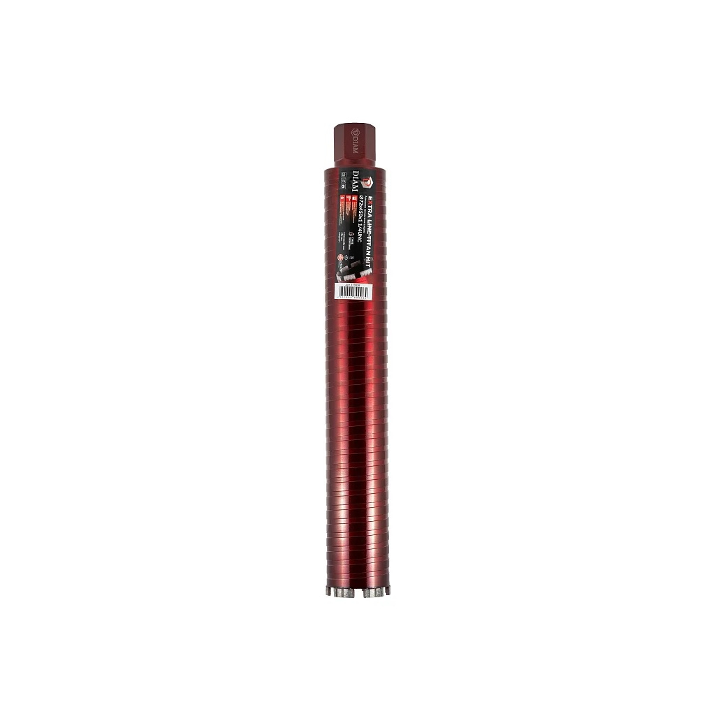 Сверло алмазное по бетону DIAM Extra Line Titan HIT 313036, 72х450х6х1 1/4UNC, сегментное, сухое сверление
