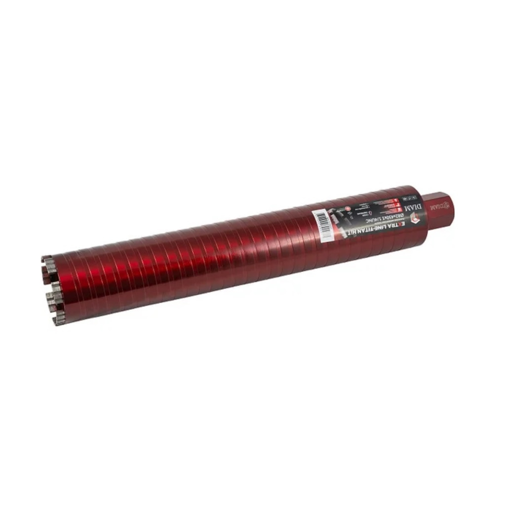Сверло алмазное по бетону DIAM Extra Line Titan HIT 313037, 82х450х7х1 1/4UNC, сегментное, сухое сверление