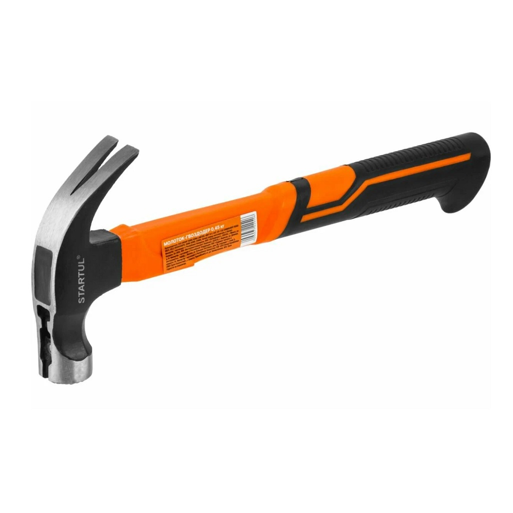 Молоток-гвоздодер Startul ST2204-04 Для слесарных и столярных работ 450 гр.