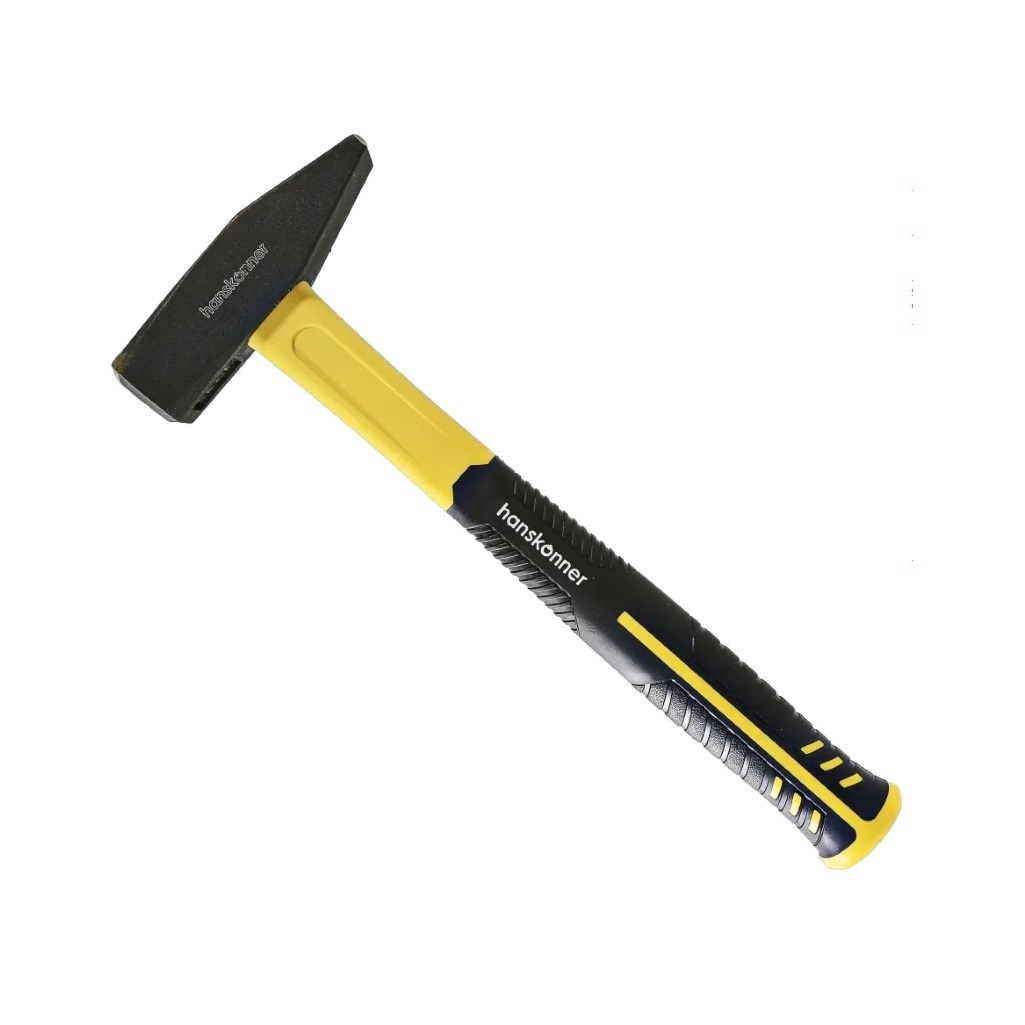 Молоток Hanskonner HK1010-83-1000, 1000 гр, кованый боек, фиберглассовая рукоятка