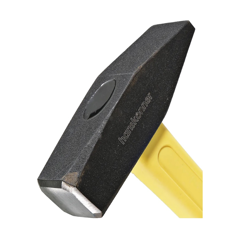 Молоток Hanskonner HK1010-83-500, 500 гр, кованый боек, фиберглассовая рукоятка