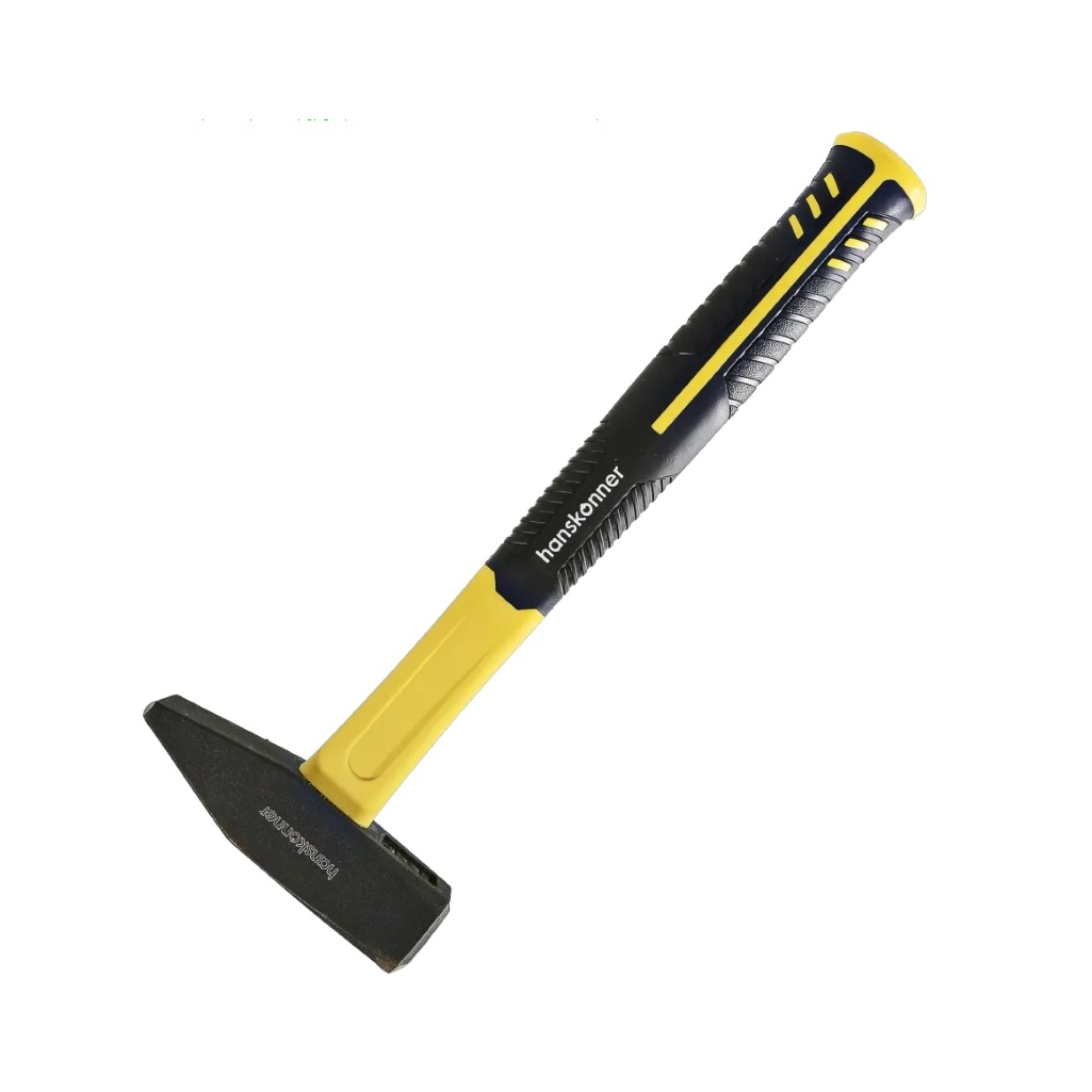 Молоток слесарный Hanskonner HK1010-83-800, 800 гр, кованый боек, фиберглассовая рукоятка