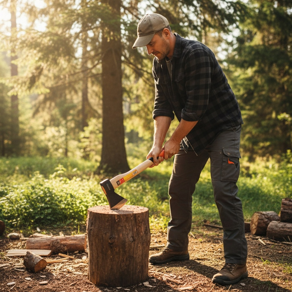 Топор универсальный Startul ST2020-06, с рукояткой из дерева, 600 г