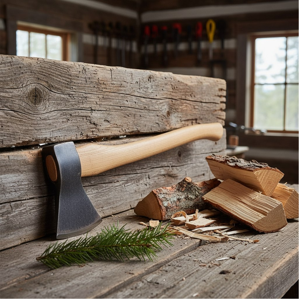 Топор кованый БЦМ 2249, для точных и тонких работ, радиусное лезвие, 1000 гр.