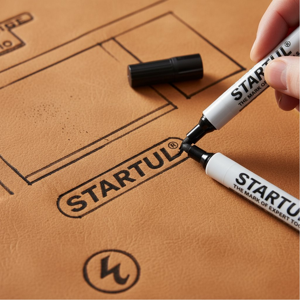 Маркер промышленный Startul The mark of expert tools, ST4340-01, фетровый, черный