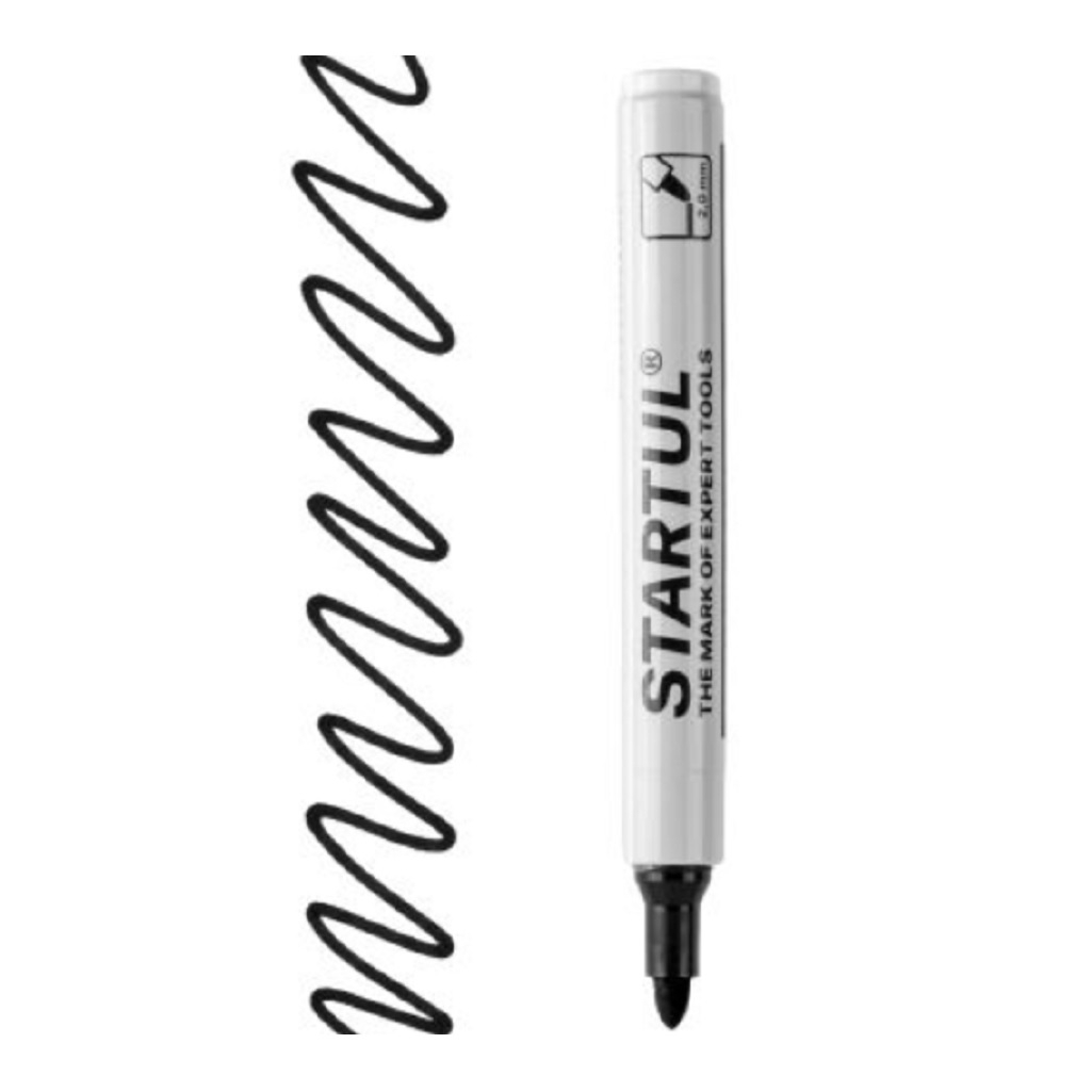 Маркер промышленный Startul The mark of expert tools, ST4340-01, фетровый, черный