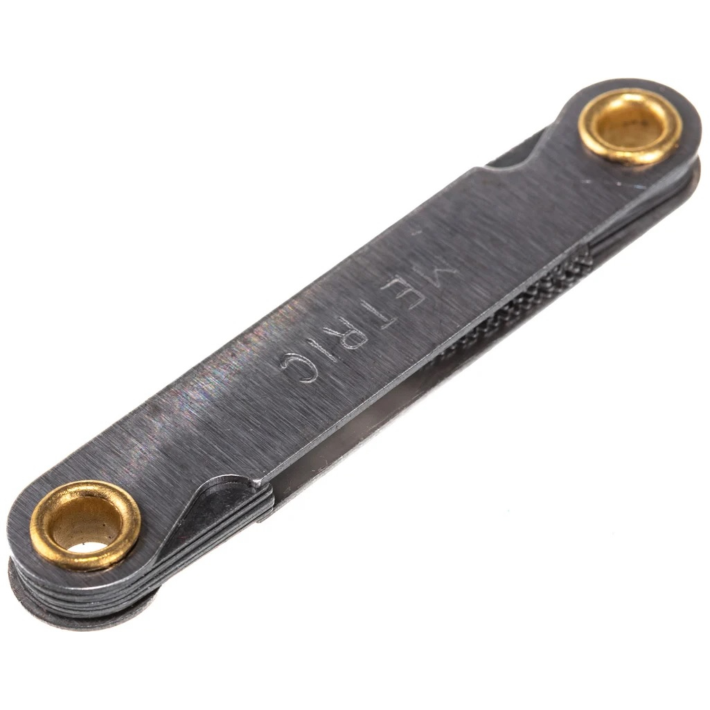 Шаблон метрический  FIT 70811 для определения шага резьбы, 12 шаблонов, 0.5-1.75 мм