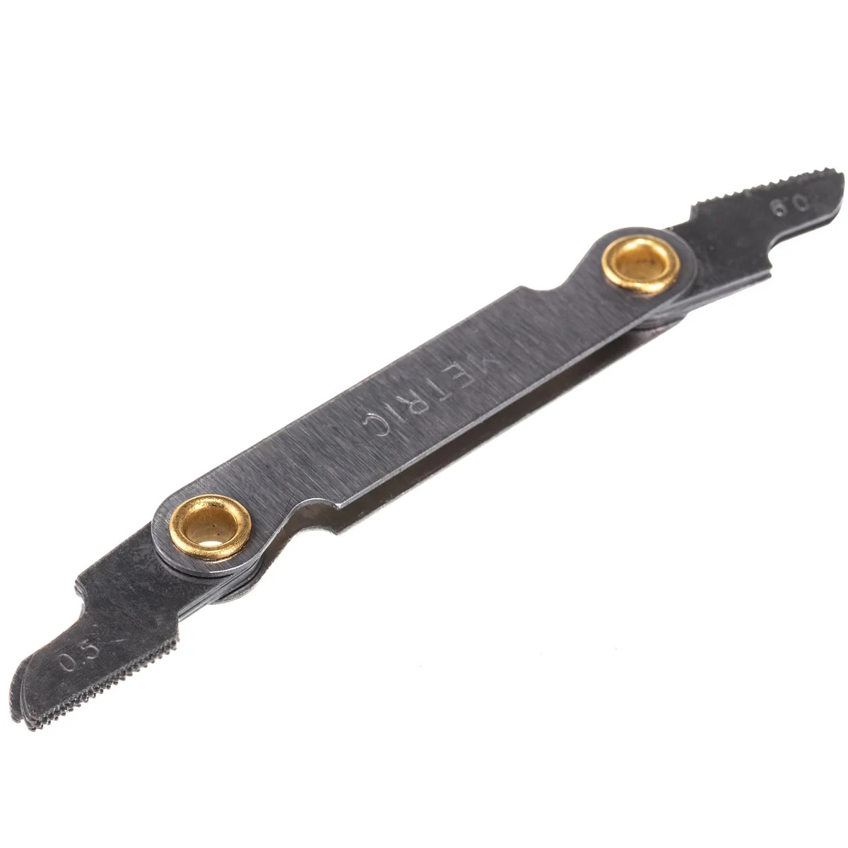 Шаблон метрический  FIT 70811 для определения шага резьбы, 12 шаблонов, 0.5-1.75 мм