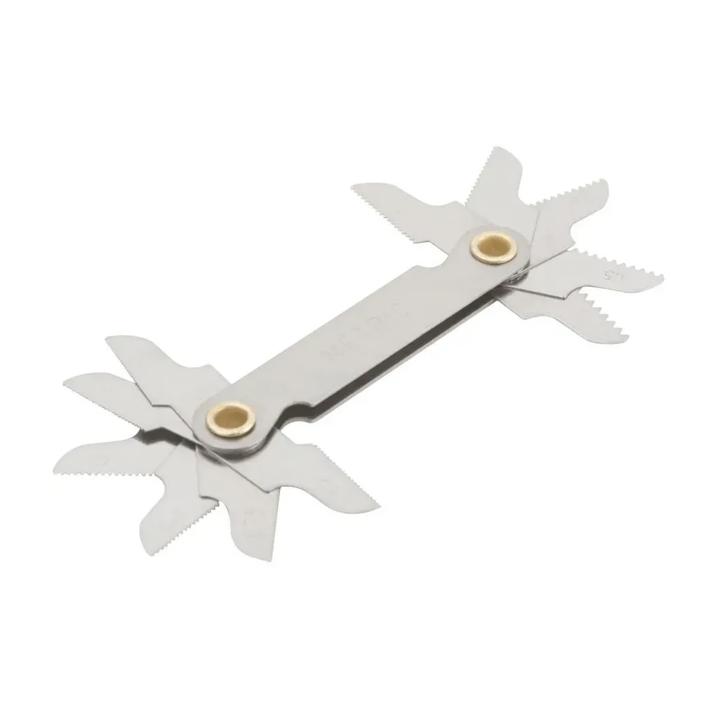 Шаблон метрический  FIT 70811 для определения шага резьбы, 12 шаблонов, 0.5-1.75 мм