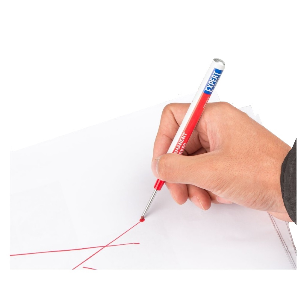 Маркер перманентный Startul Expert SE3220-02, 1 мм, с удлиненным наконечником, цвет красный