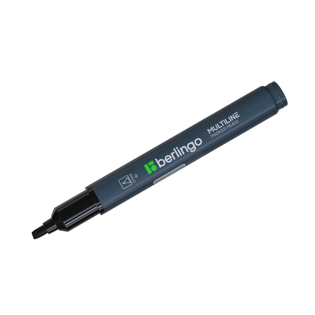 Маркер двухсторонний Berlingo Multiline Marker PE400, перманентный, черный