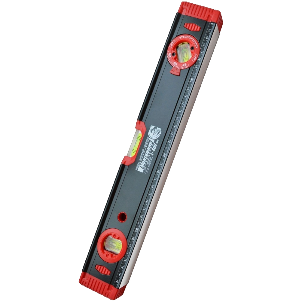 Уровень магнитный Монтажник 610400, 400 мм, усиленный, ABS-пластик, с поворотным глазком