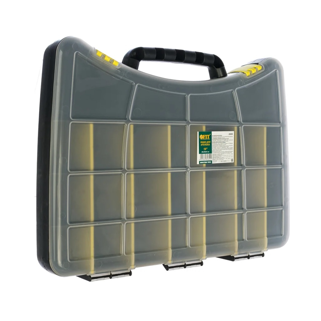 Ящик для инструмента FIT 65652, пластиковый, односторонний, для метизов