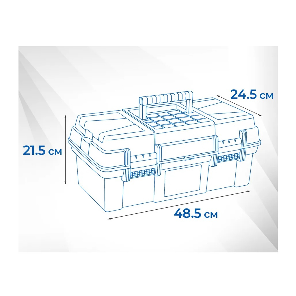 Ящик для инструмента пластмассовый Трек 19