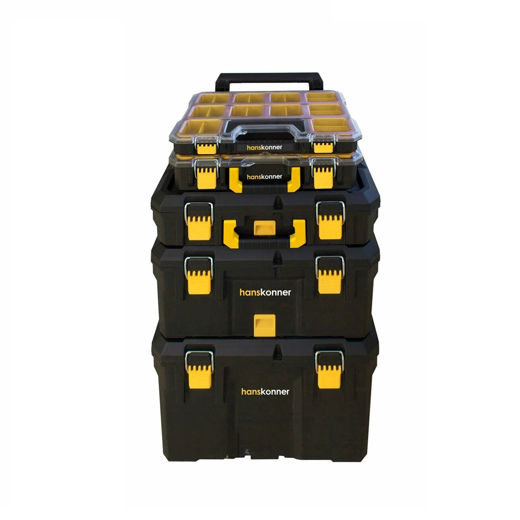 Набор ящиков Hanskonner HANSTORAGE PLUS HSP5KIT, пластик, 5 шт
