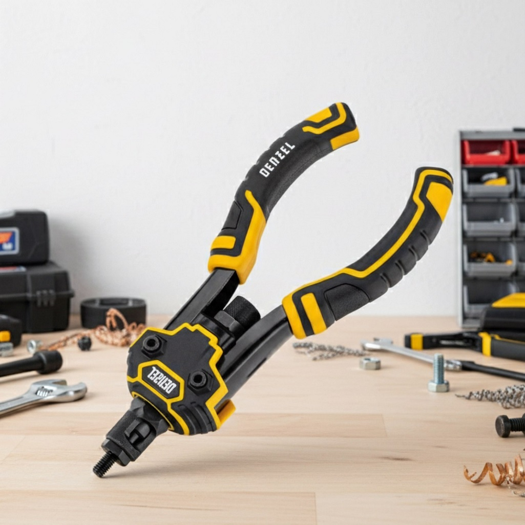 Заклепочник двуручный Denzel М3-М12, для резьбовых заклепок, 255 мм