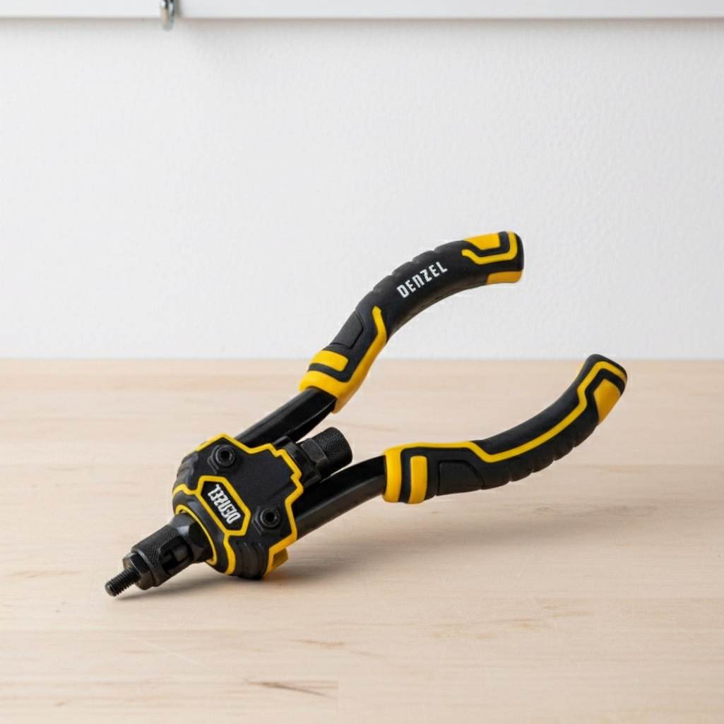 Заклепочник двуручный Denzel М3-М12, для резьбовых заклепок, 255 мм