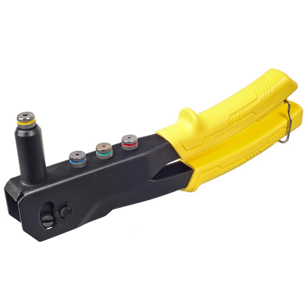 Заклепочник Hanskonner HK1070-01-255, для вытяжных заклепок диаметром 2.4, 3.2, 4, 4.8 мм, 255 мм