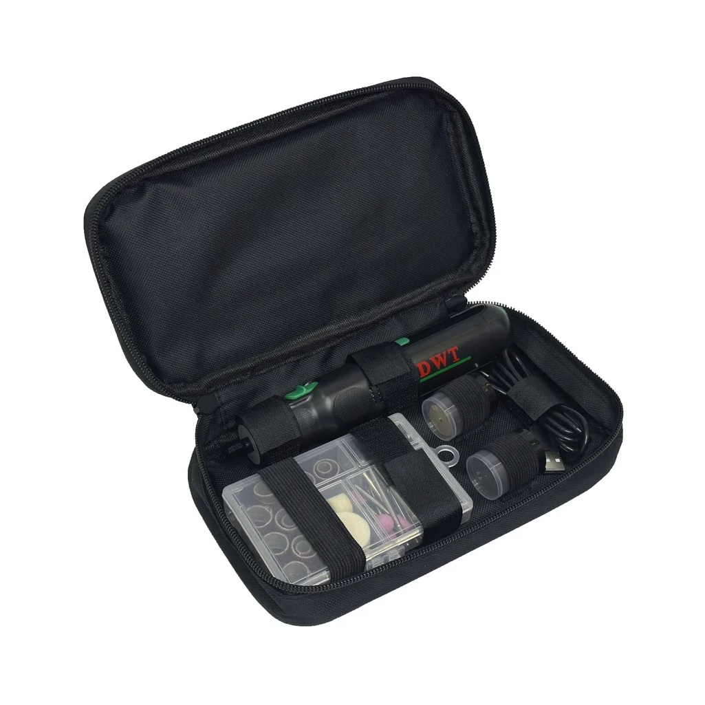 Гравер аккумуляторный DWT AGSP-07 TB, 7.2 В, 6 скоростей, встроенный Li-Ion аккумулятор, щеточный двигатель