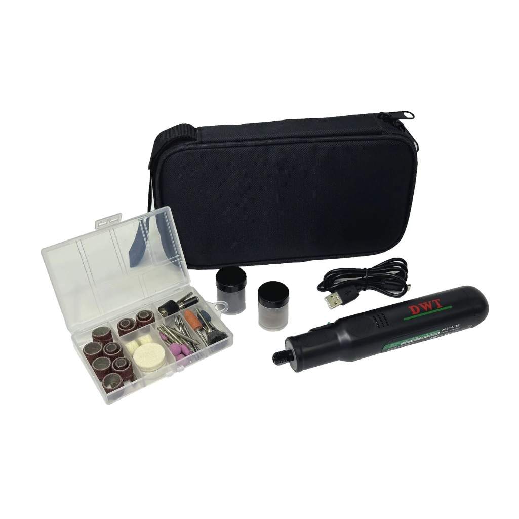 Гравер аккумуляторный DWT AGSP-07 TB, 7.2 В, 6 скоростей, встроенный Li-Ion аккумулятор, щеточный двигатель